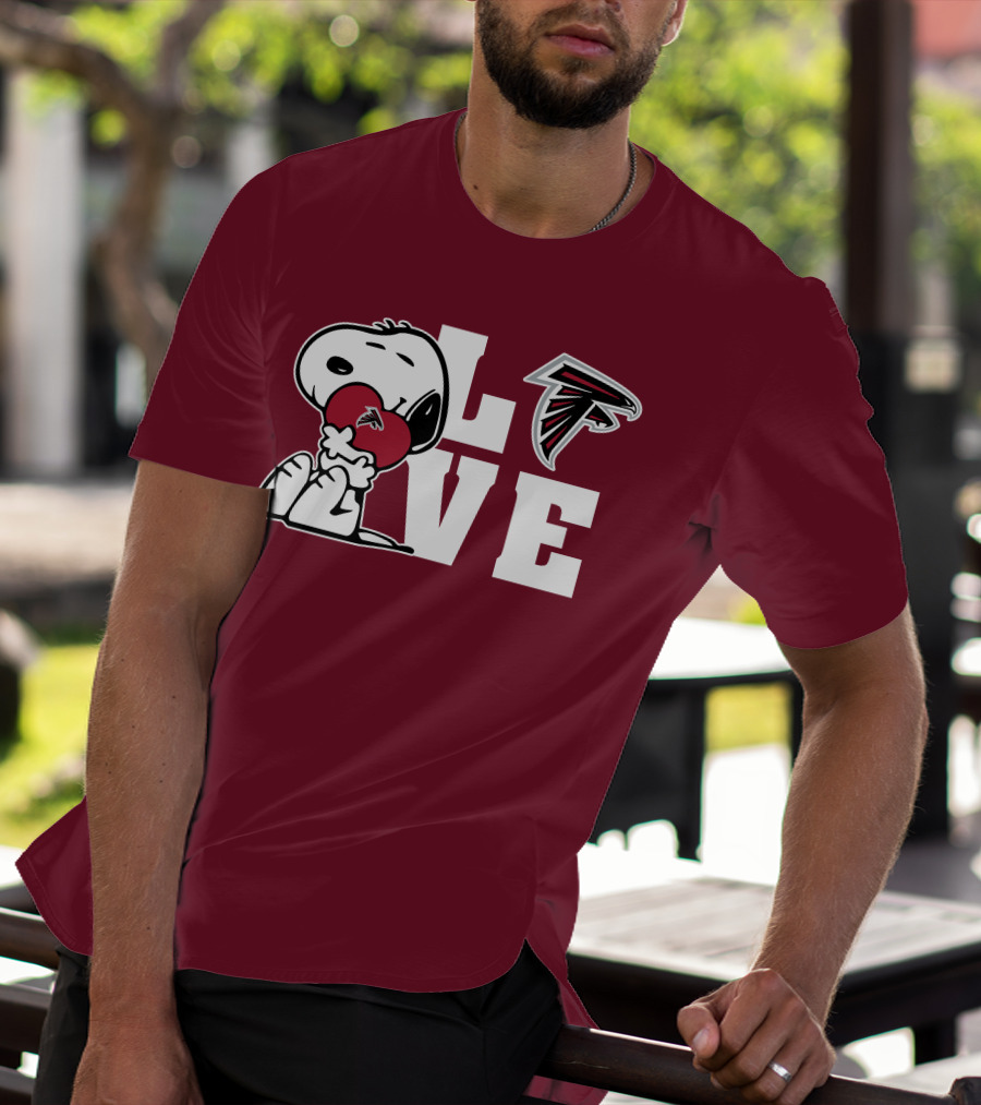 Snoopy Atlanta Falcons Love T-Shirt