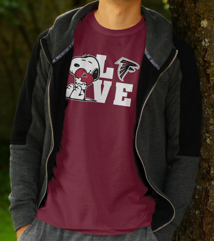 Snoopy Atlanta Falcons Love T-Shirt