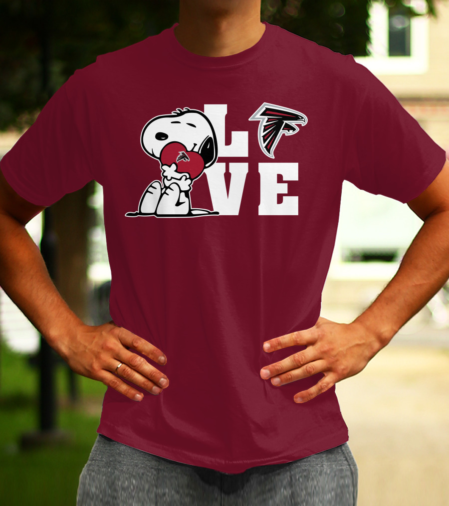 Snoopy Atlanta Falcons Love T-Shirt