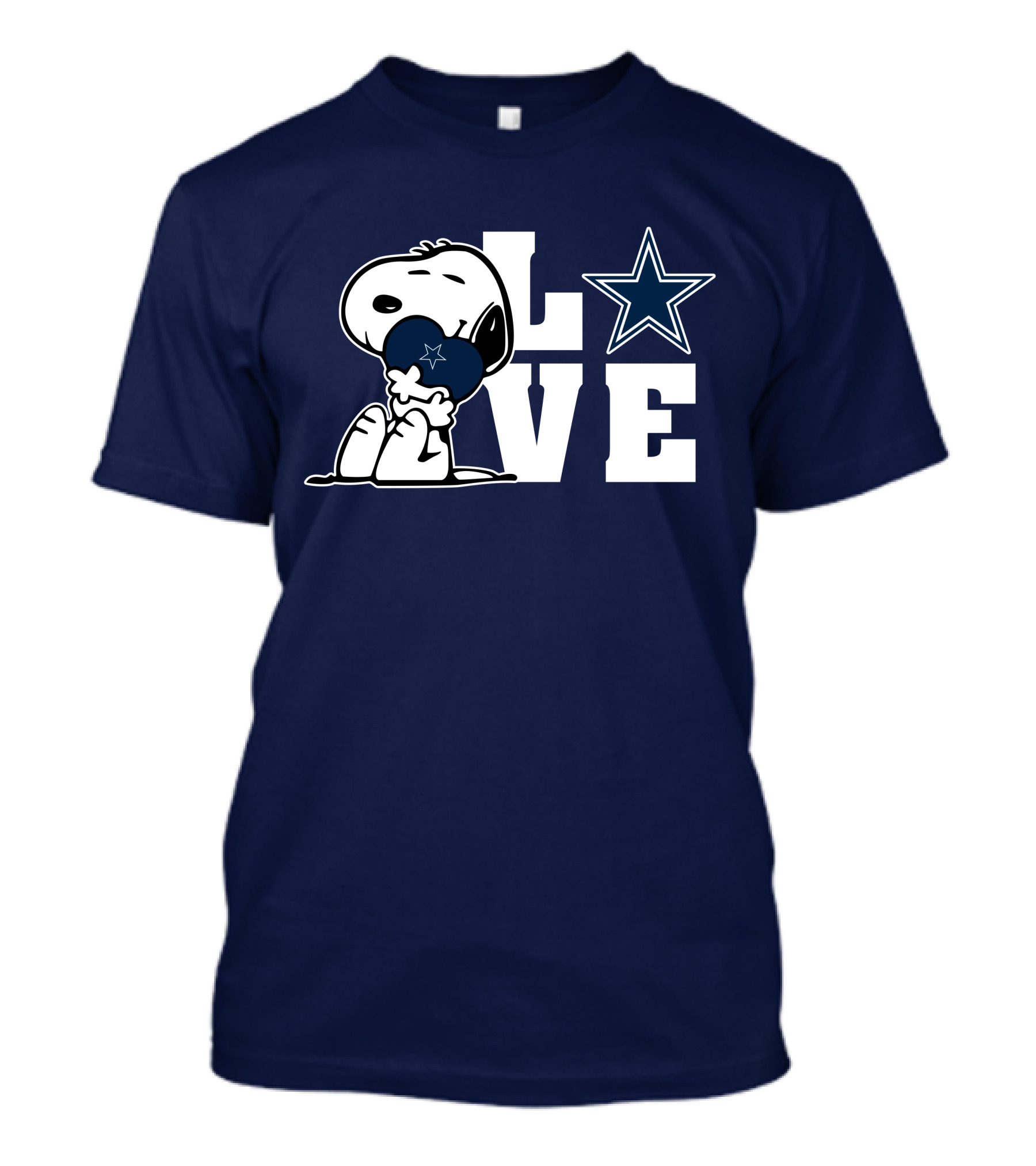 Snoopy Love Dallas Cowboys Star T-Shirt