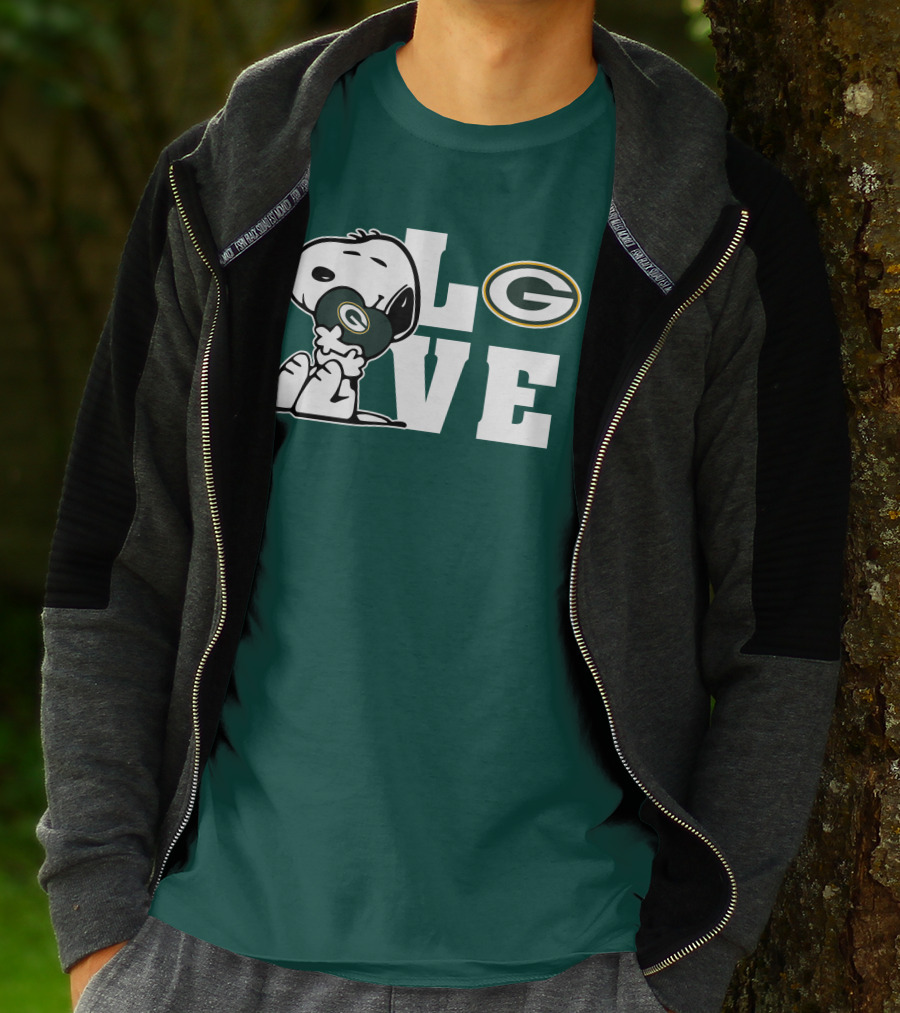 Snoopy Love Green Bay Packers T-Shirt