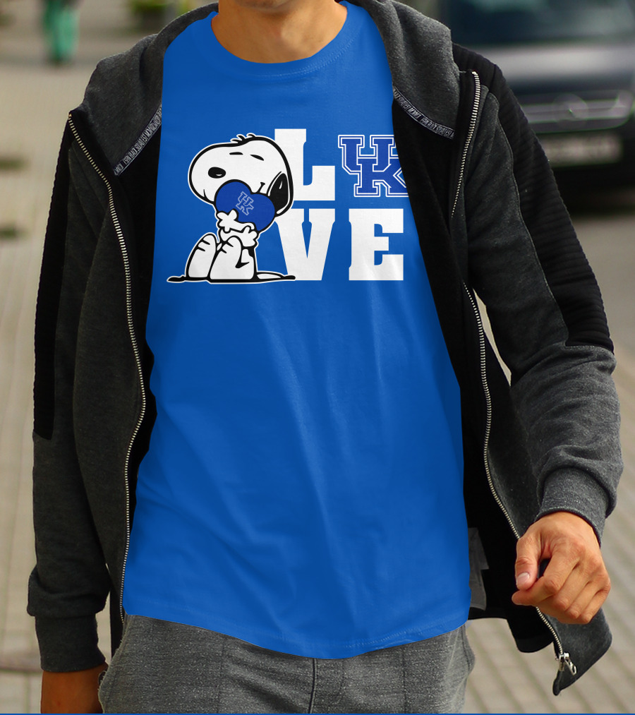 Snoopy Love Uk Kentucky Wildcats T-Shirt