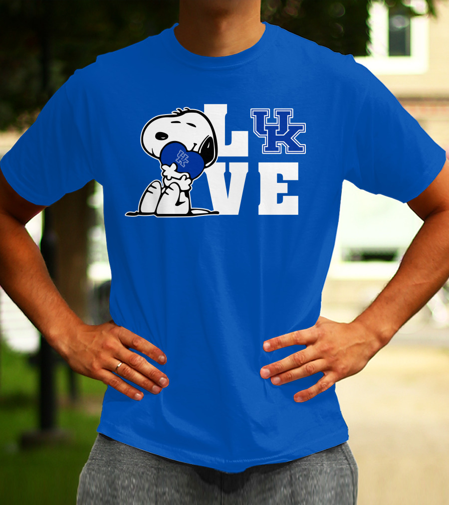 Snoopy Love Uk Kentucky Wildcats T-Shirt