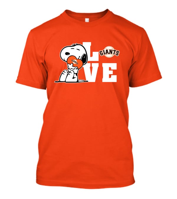 Snoopy Giants Love San Francisco Giants T-Shirt