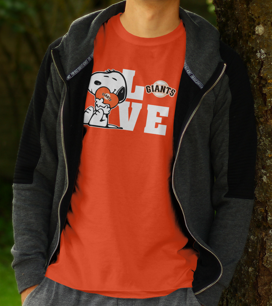 Snoopy Giants Love San Francisco Giants T-Shirt