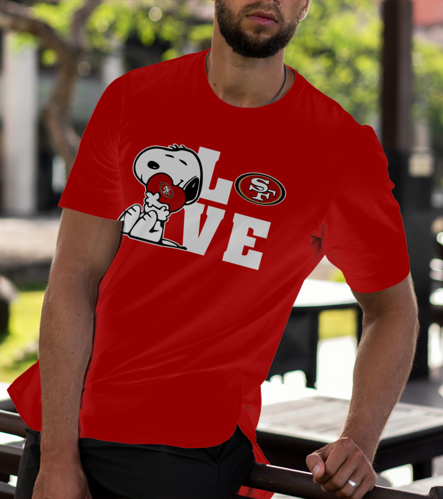 Snoopy Love San Francisco 49ers Sf T-Shirt