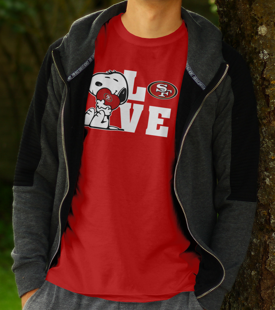 Snoopy Love San Francisco 49ers Sf T-Shirt