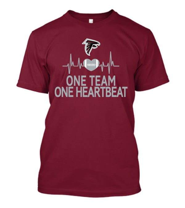 Atlanta Falcons One Team One Heartbeat Football Heartbeat T-Shirt