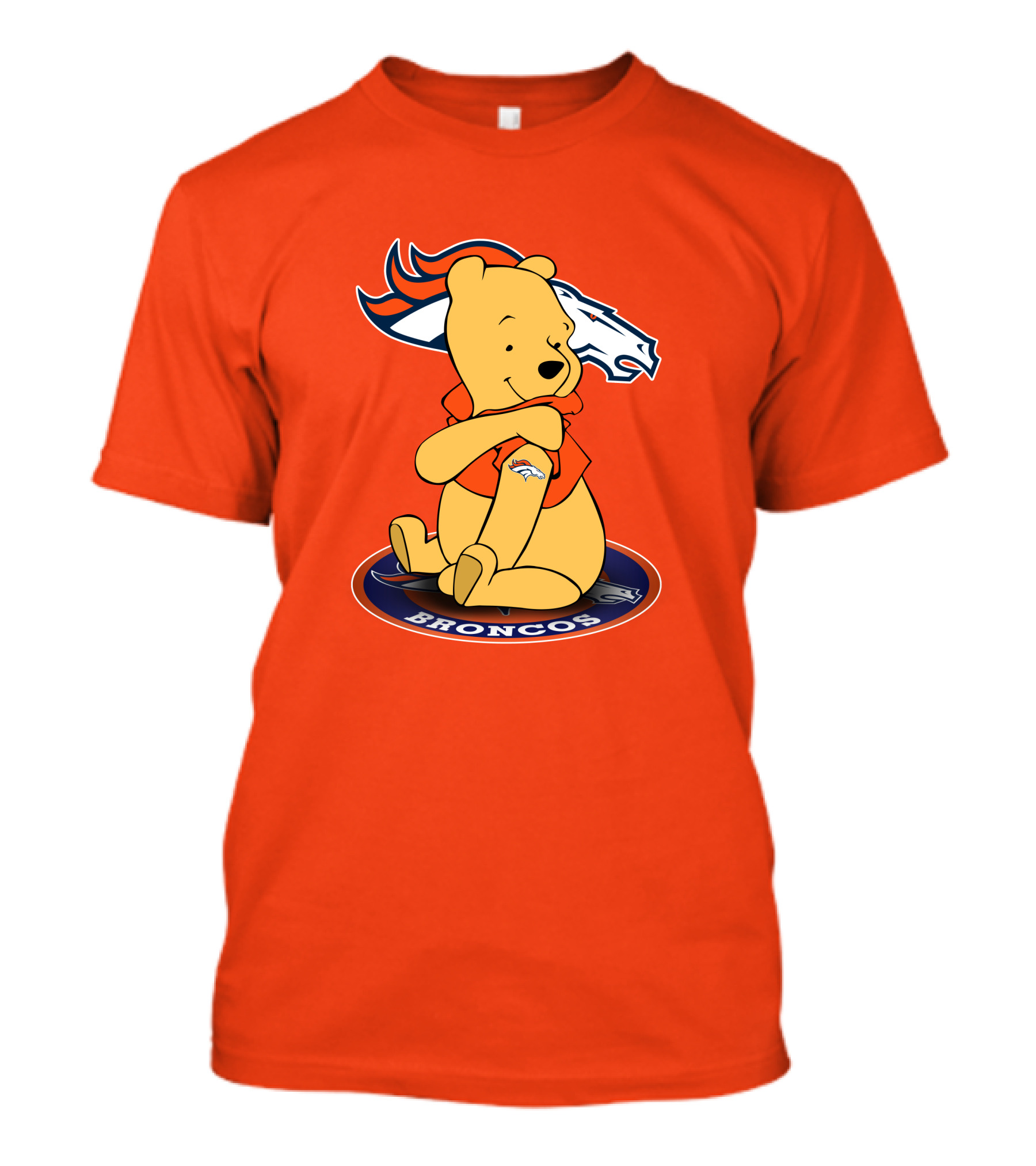Denver Broncos Winnie The Pooh Football Fan T-Shirt