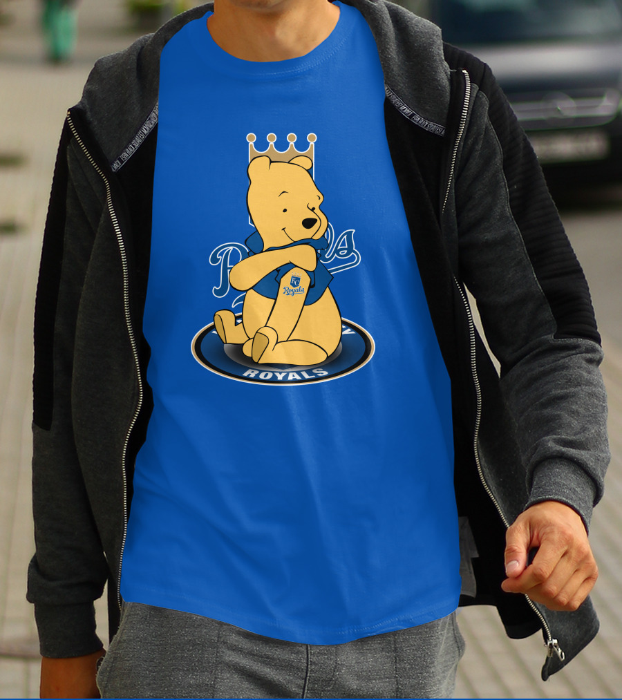 Kansas City Royals Winnie The Pooh Royals Baseball T-Shirt