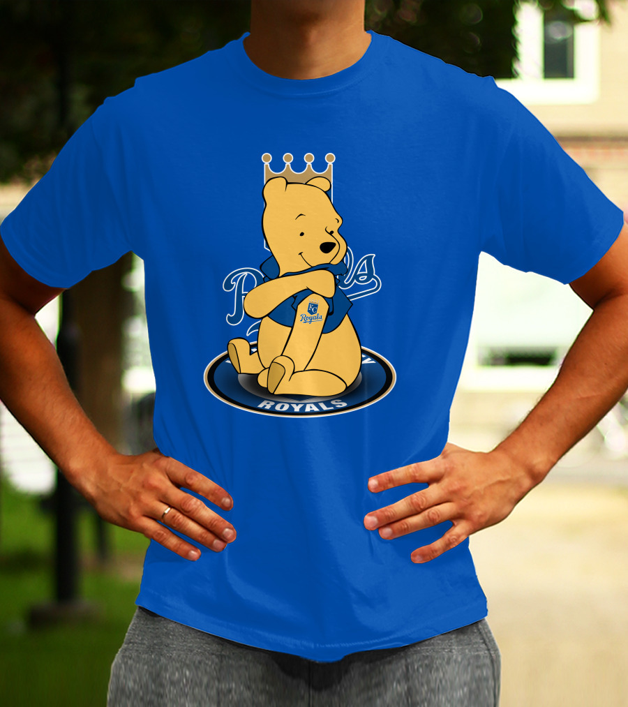 Kansas City Royals Winnie The Pooh Royals Baseball T-Shirt