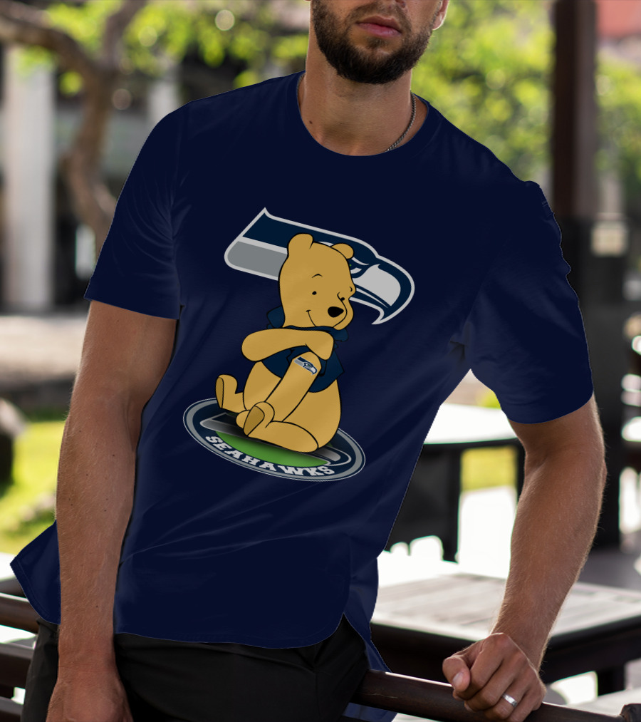 Seattle Seahawks Winnie The Pooh Fan Crossover T-Shirt
