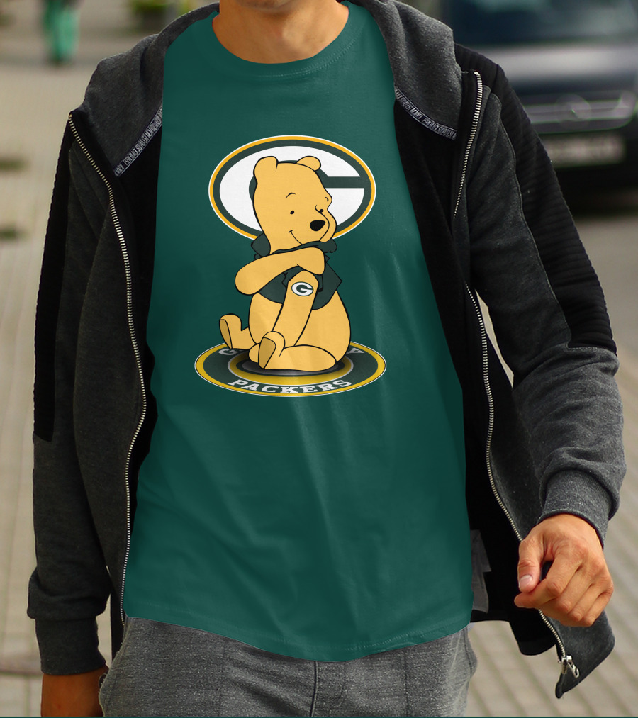 Green Bay Packers Winnie The Pooh G Logo Packers T-Shirt
