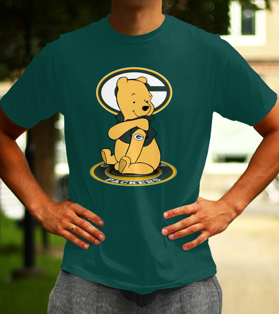 Green Bay Packers Winnie The Pooh G Logo Packers T-Shirt