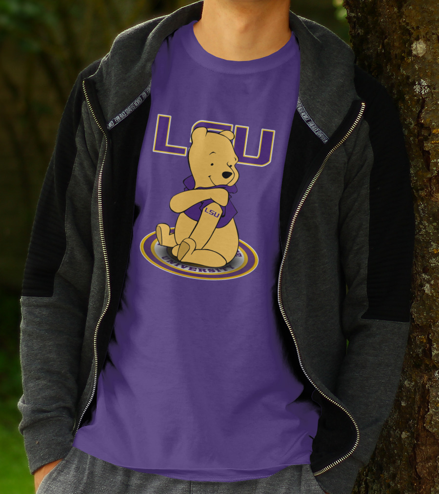 LSU Tigers Winnie The Pooh University Mascot T-Shirt