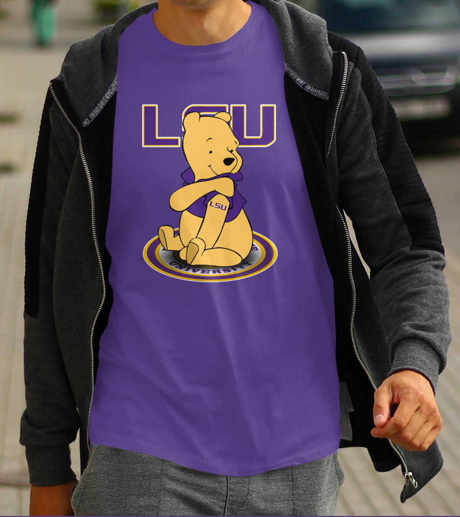 LSU Tigers Winnie The Pooh University Mascot T-Shirt