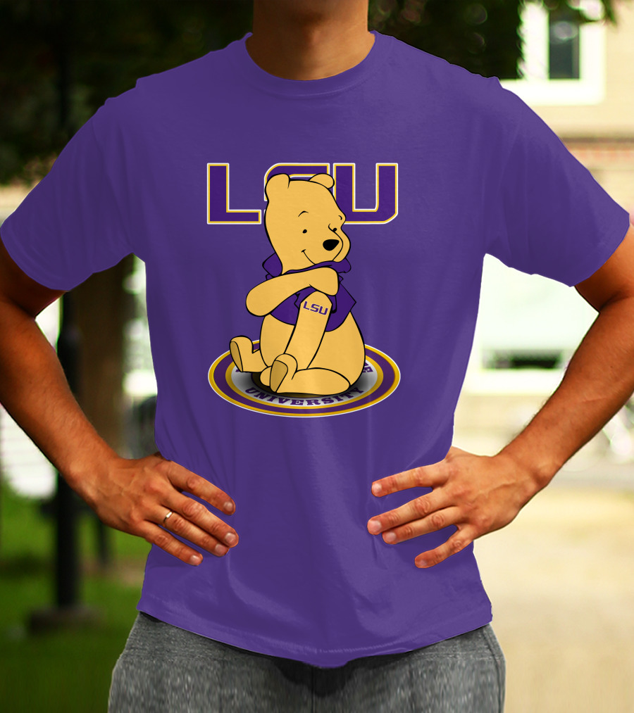 LSU Tigers Winnie The Pooh University Mascot T-Shirt