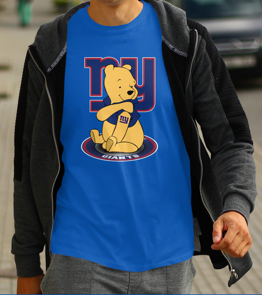 New York Giants Winnie The Pooh Ny Giants T-Shirt