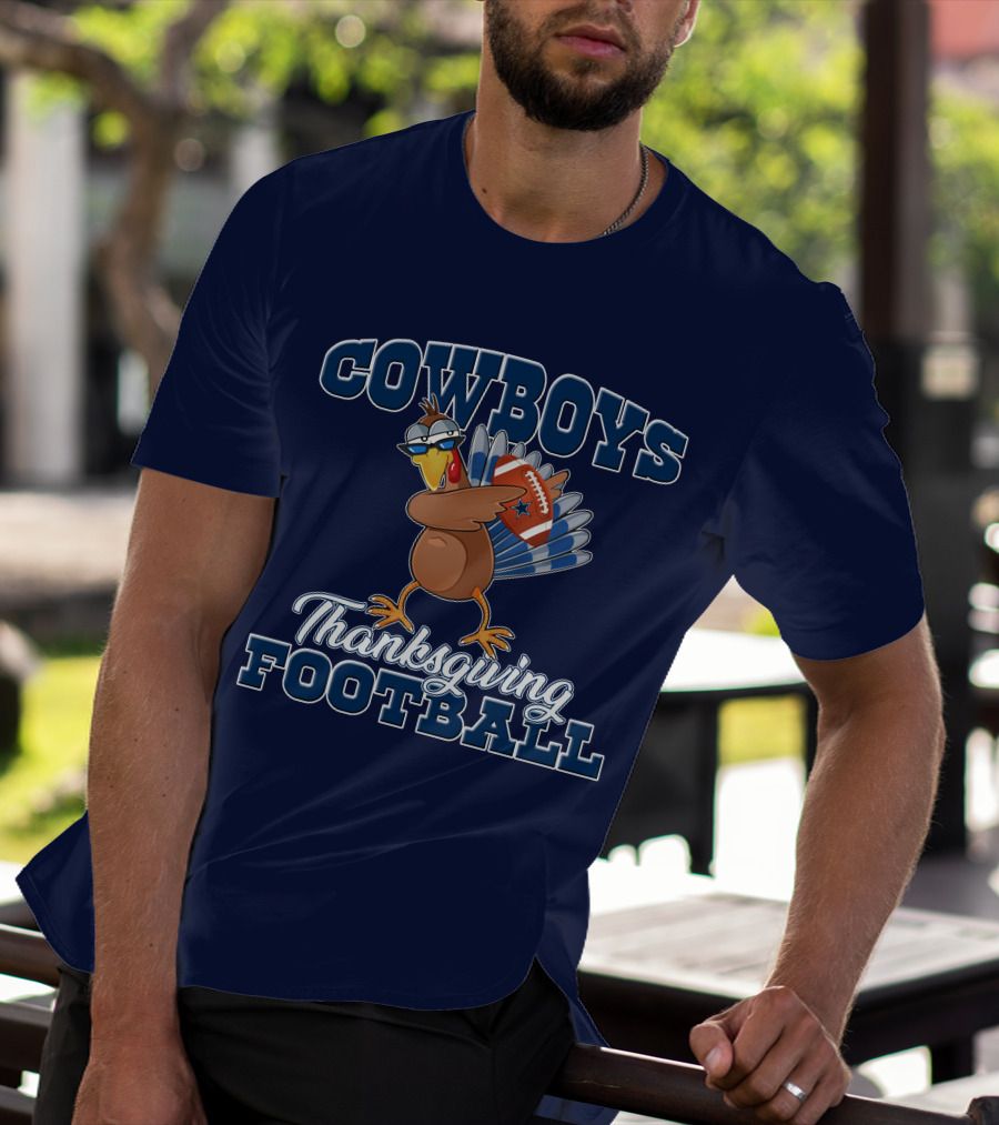 COWBOYS Turkey Thanksgiving Football T-Shirt