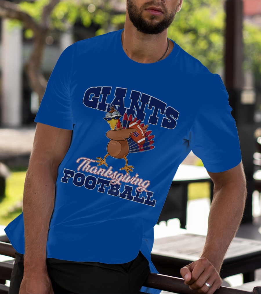 Giants Thanksgiving Football Turkey T-Shirt