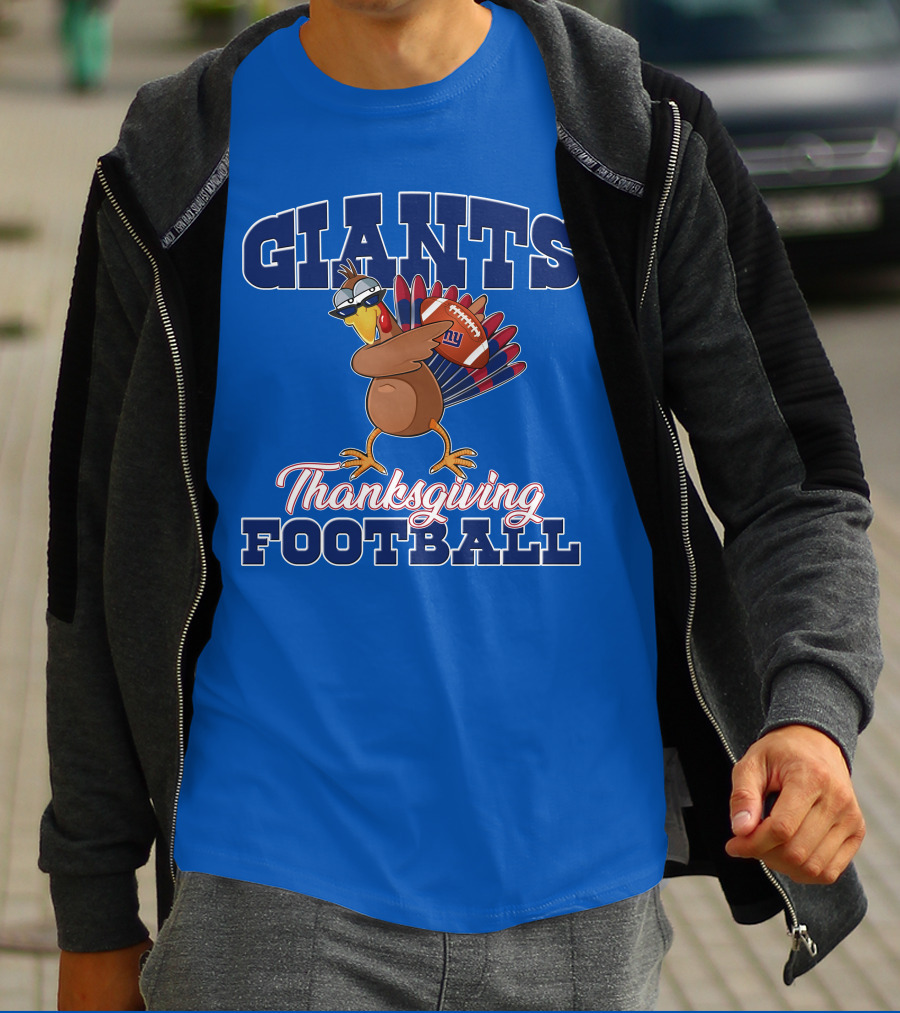Giants Thanksgiving Football Turkey T-Shirt