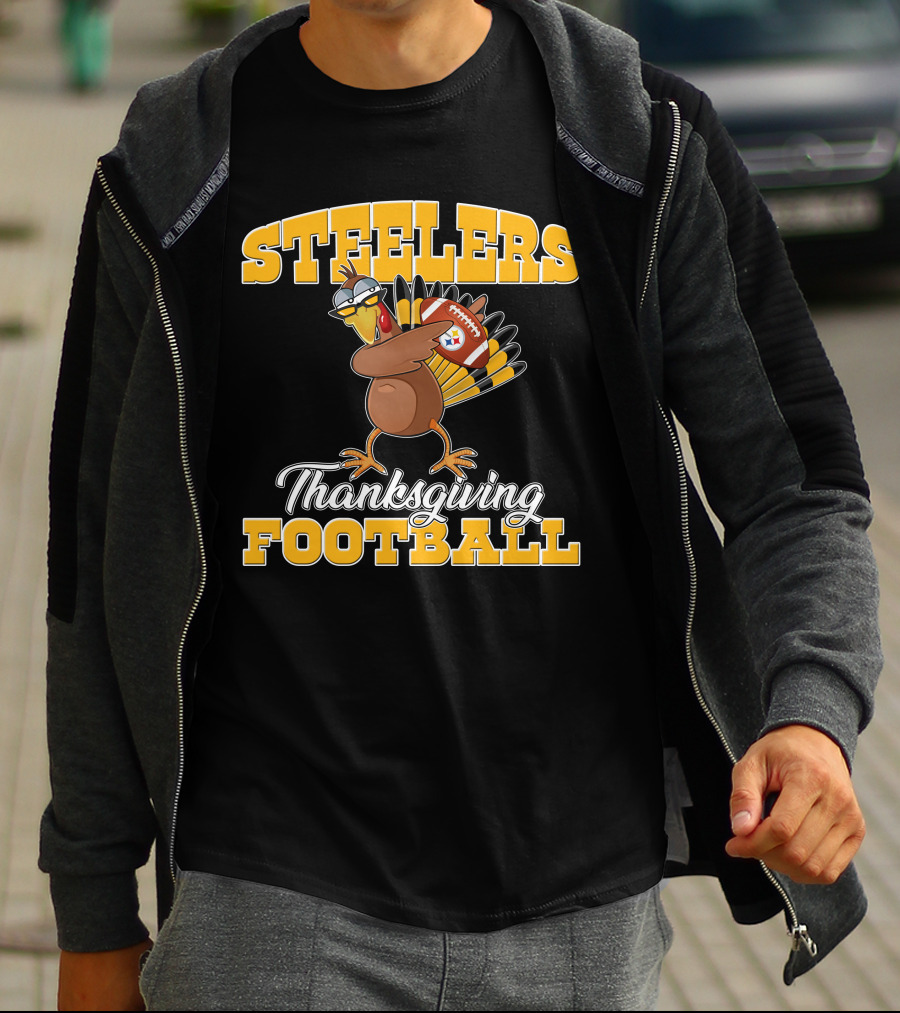 Steelers Thanksgiving Football Turkey T-Shirt