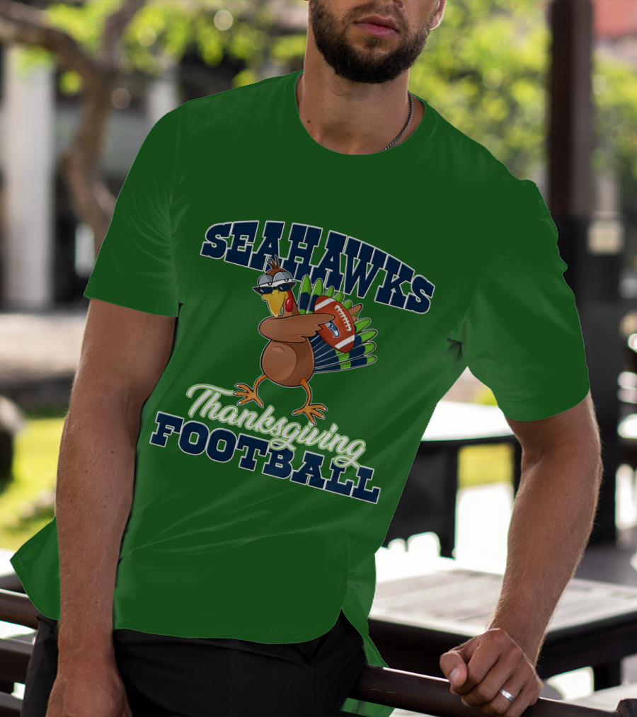 Seahawks Thanksgiving Football Turkey T-Shirt