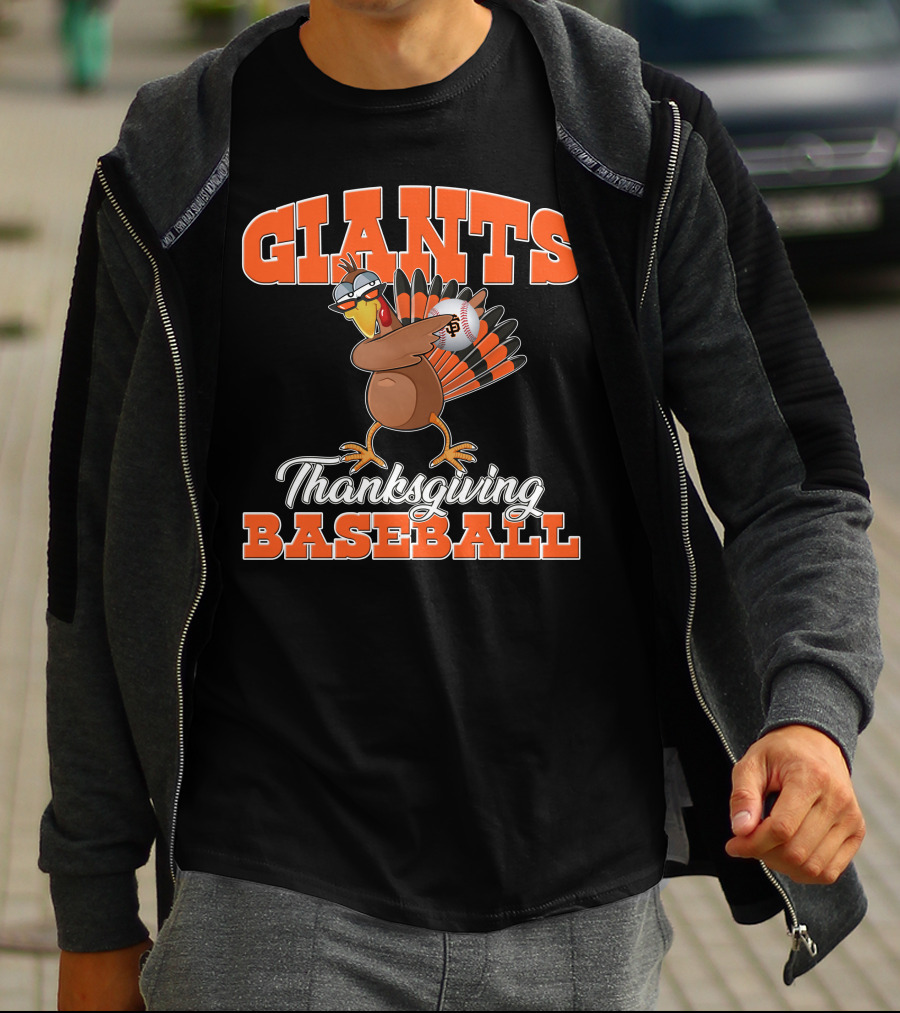 Giants Thanksgiving Baseball Turkey San Francisco T-Shirt