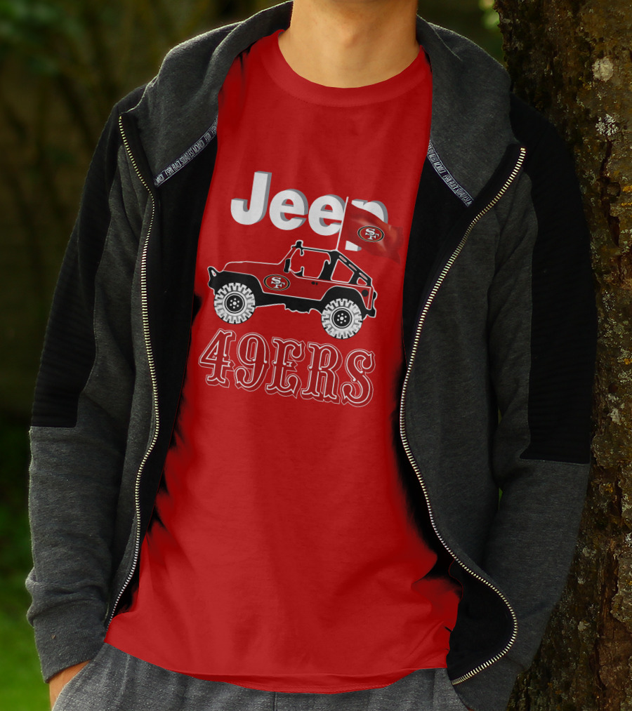 Jeep 49ers SF Flag T-Shirt