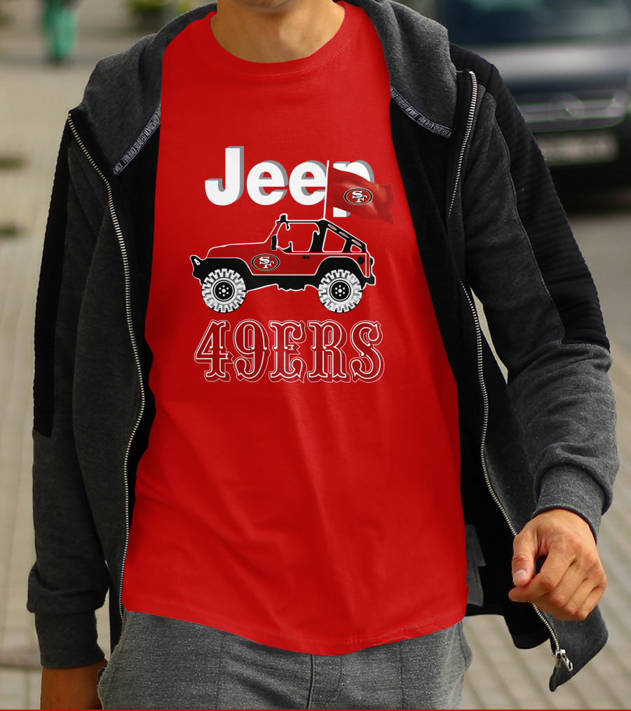 Jeep 49ers SF Flag T-Shirt