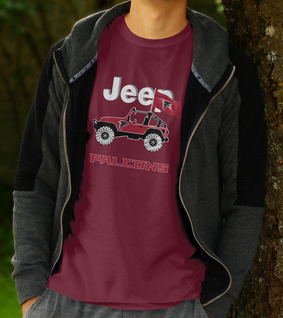 Jeep Falcons Truck Atlanta Falcons Are Coming T-Shirt