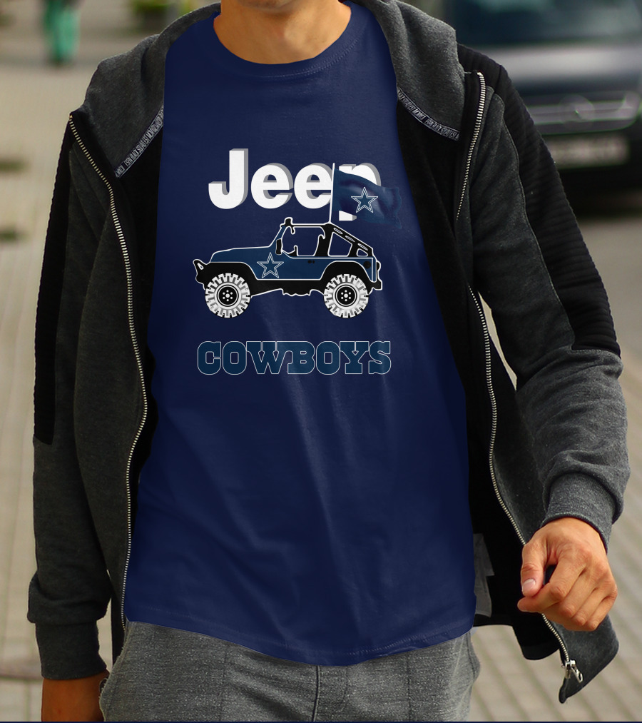 Dallas Cowboys Jeep Star Logo Flag T-Shirt