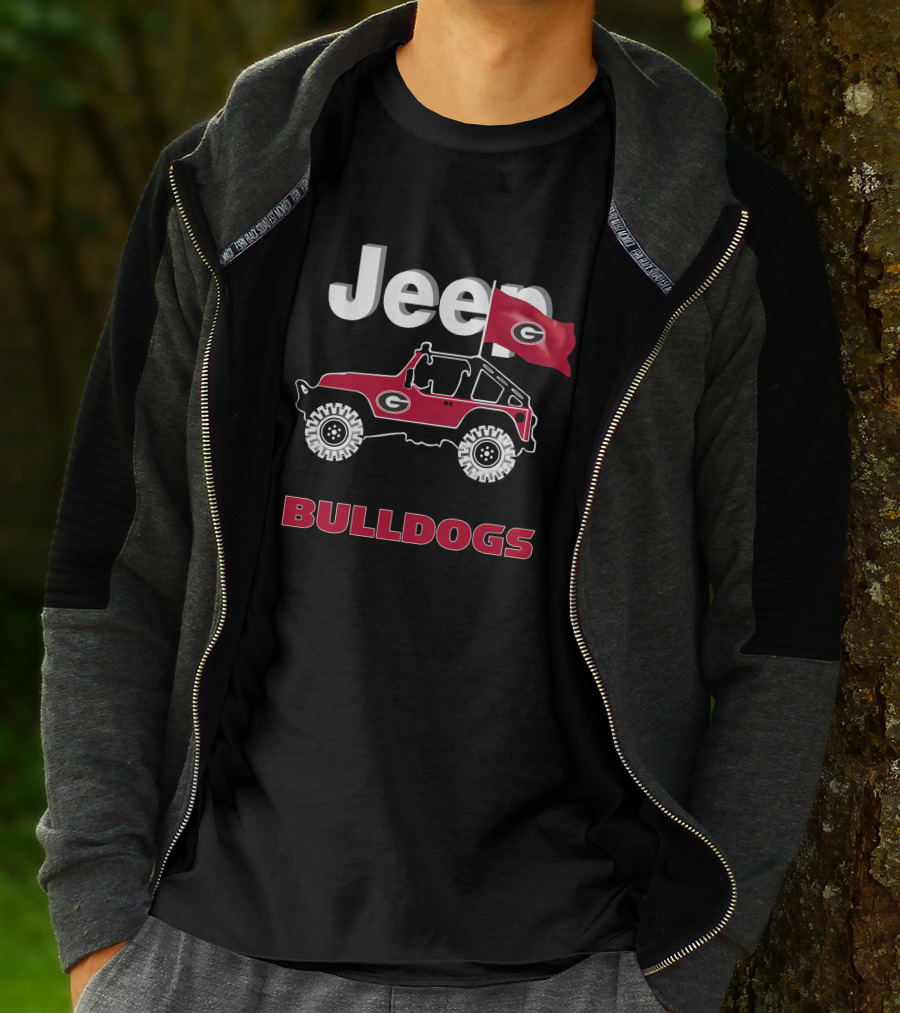 Georgia Bulldogs Jeep Flag Bulldogs T-Shirt