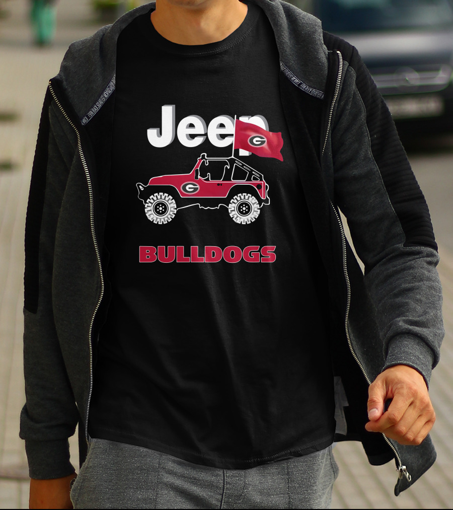Georgia Bulldogs Jeep Flag Bulldogs T-Shirt