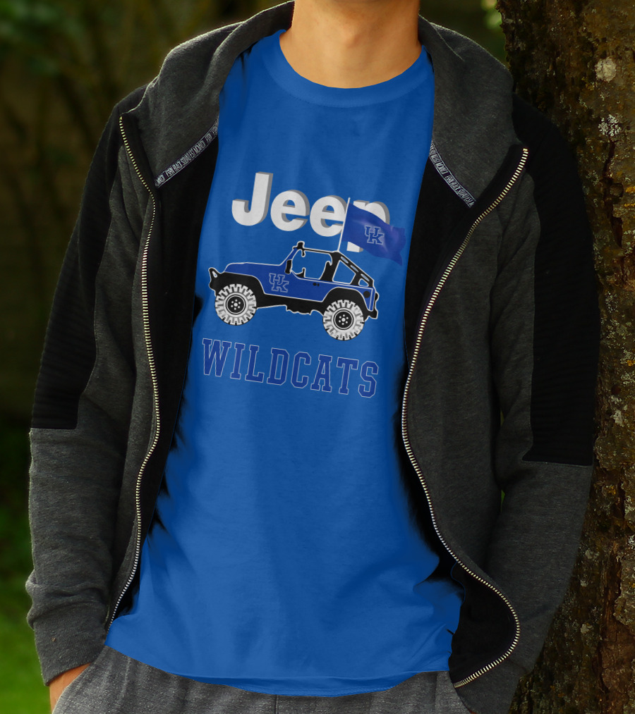 Jeep Kentucky Wildcats Flag Edition T-Shirt