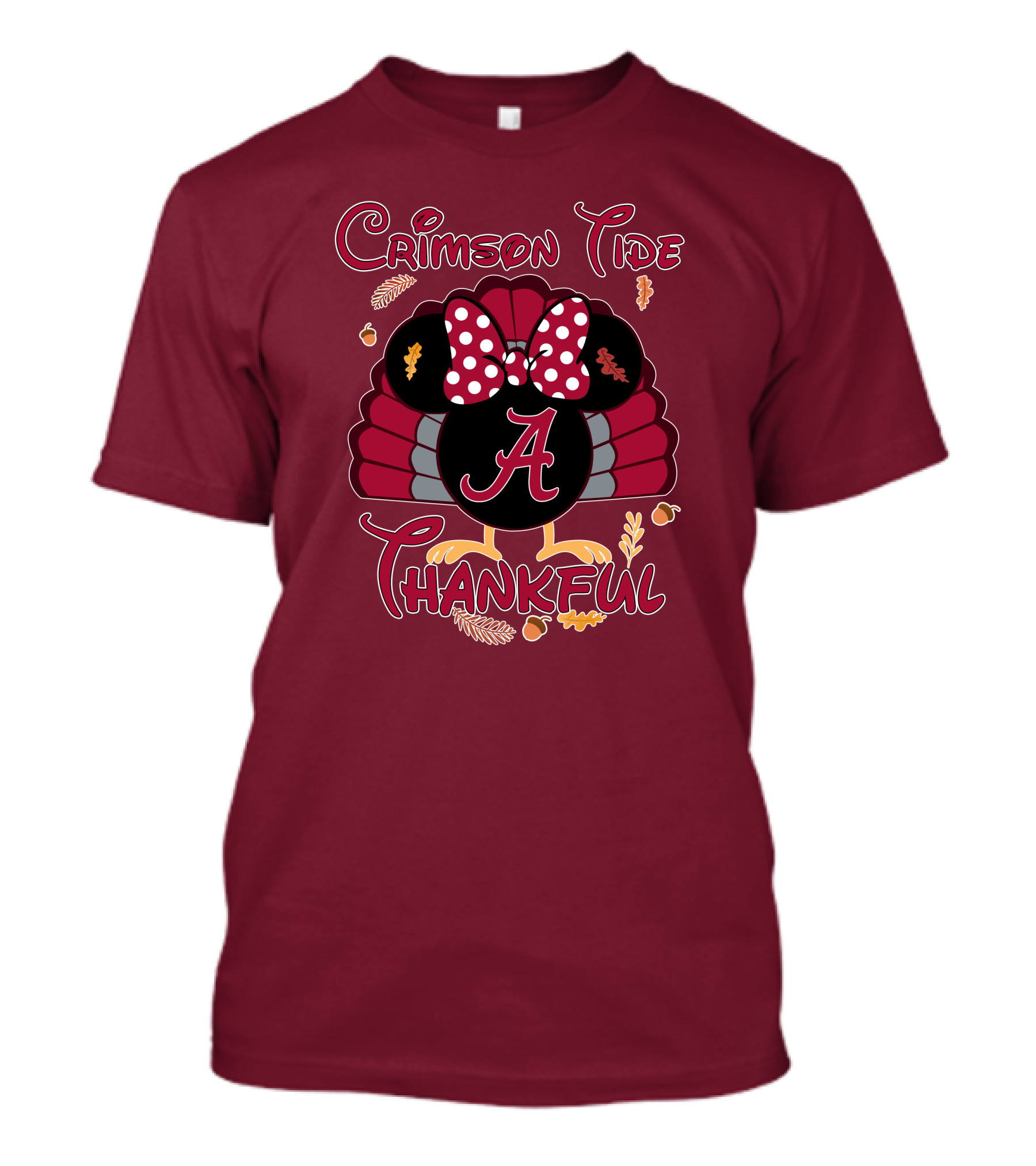 Crimson Tide Thankful Turkey Minnie A T-Shirt