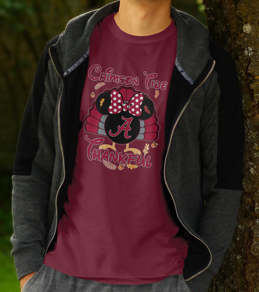 Crimson Tide Thankful Turkey Minnie A T-Shirt