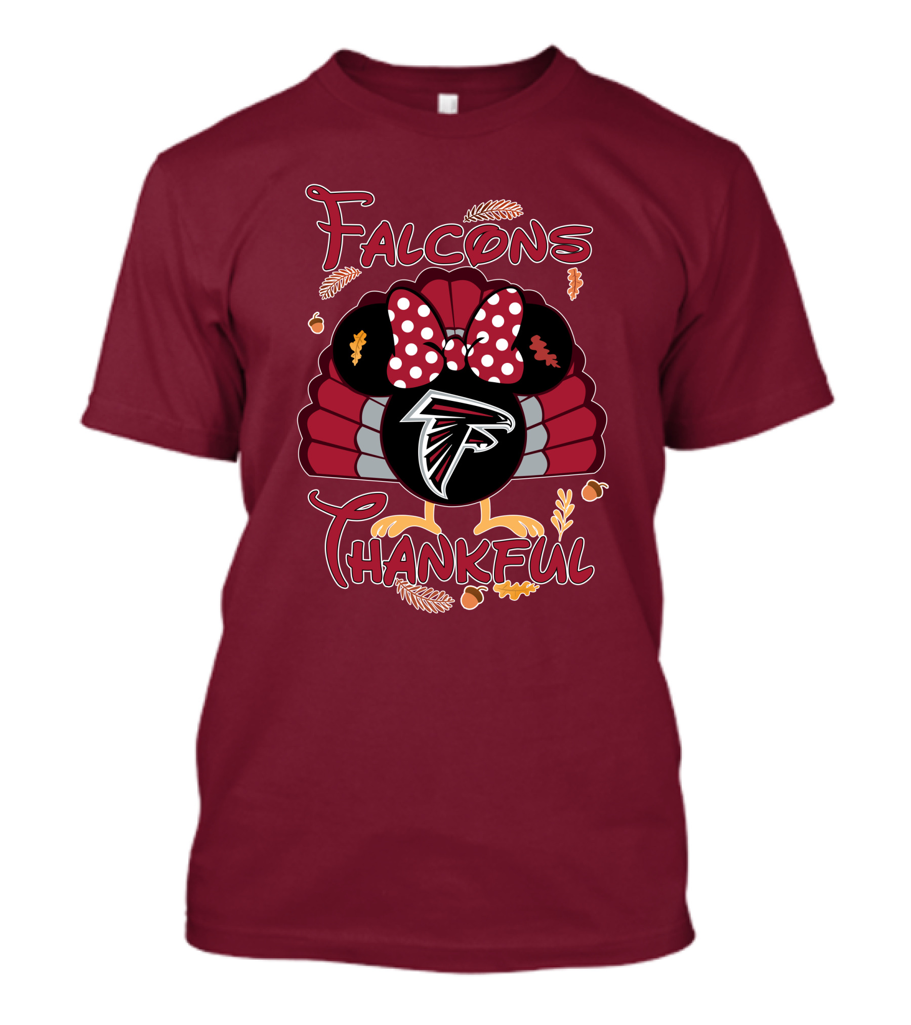 Falcons Thankful Minnie Thanksgiving Atlanta T-Shirt