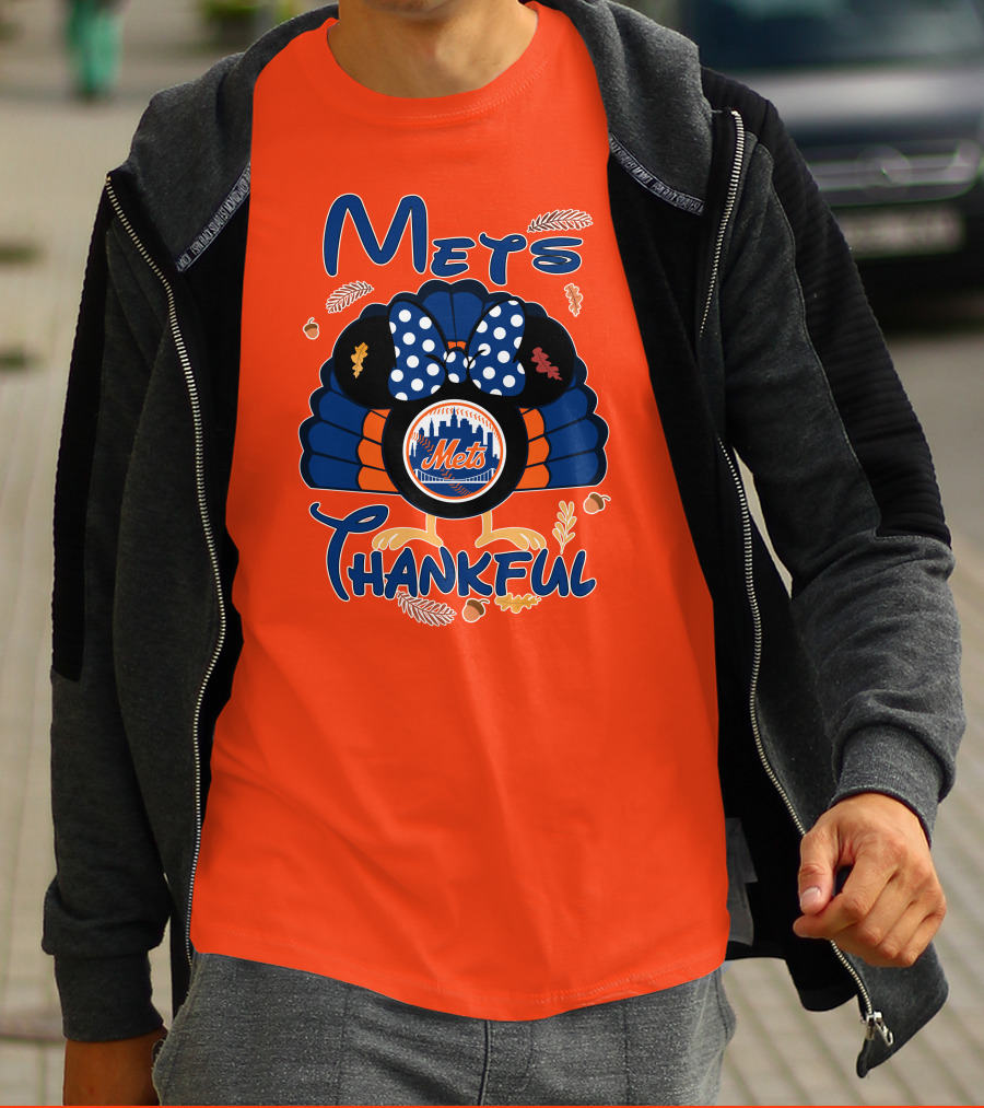 Mets Thankful Thanksgiving Minnie T-Shirt
