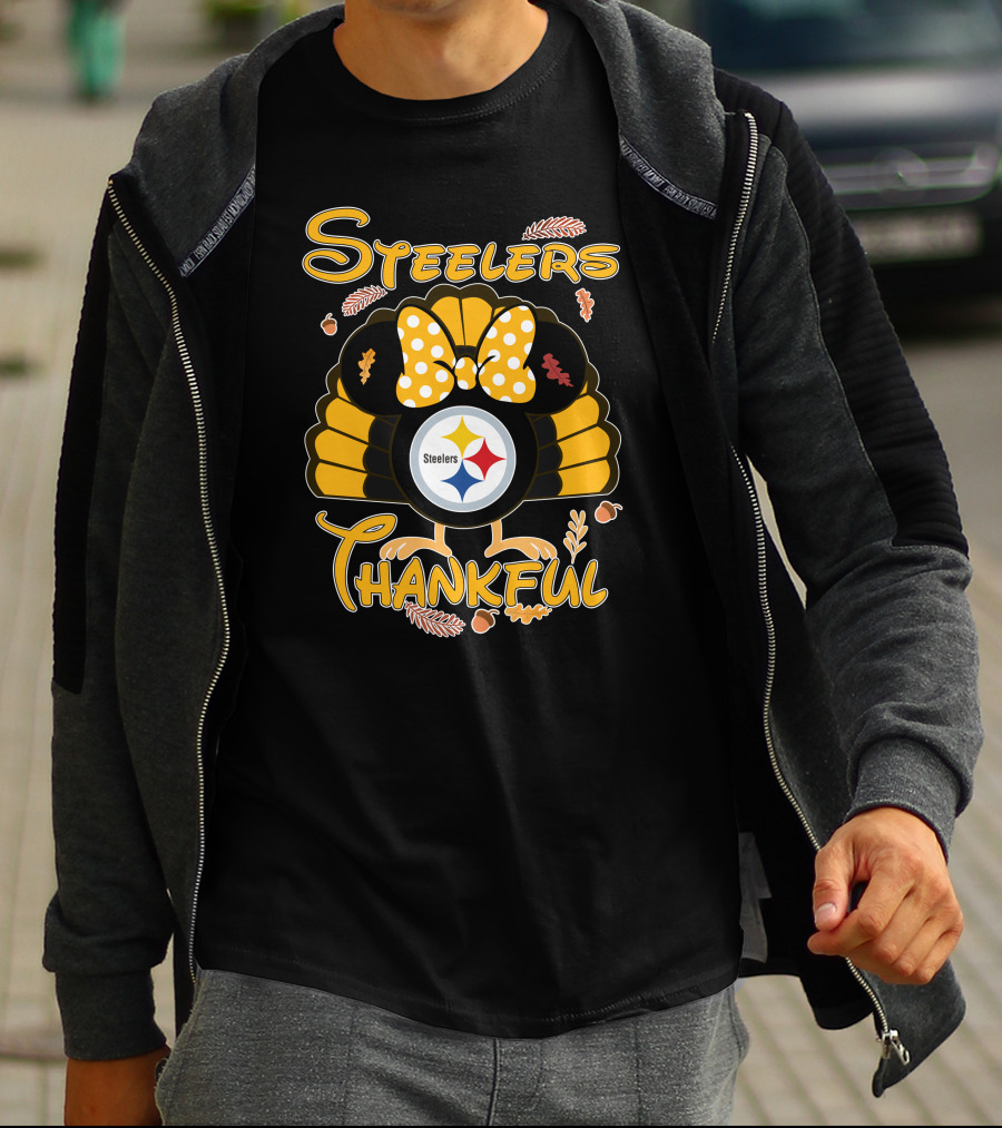 Steelers Thankful Thanksgiving Minnie T-Shirt
