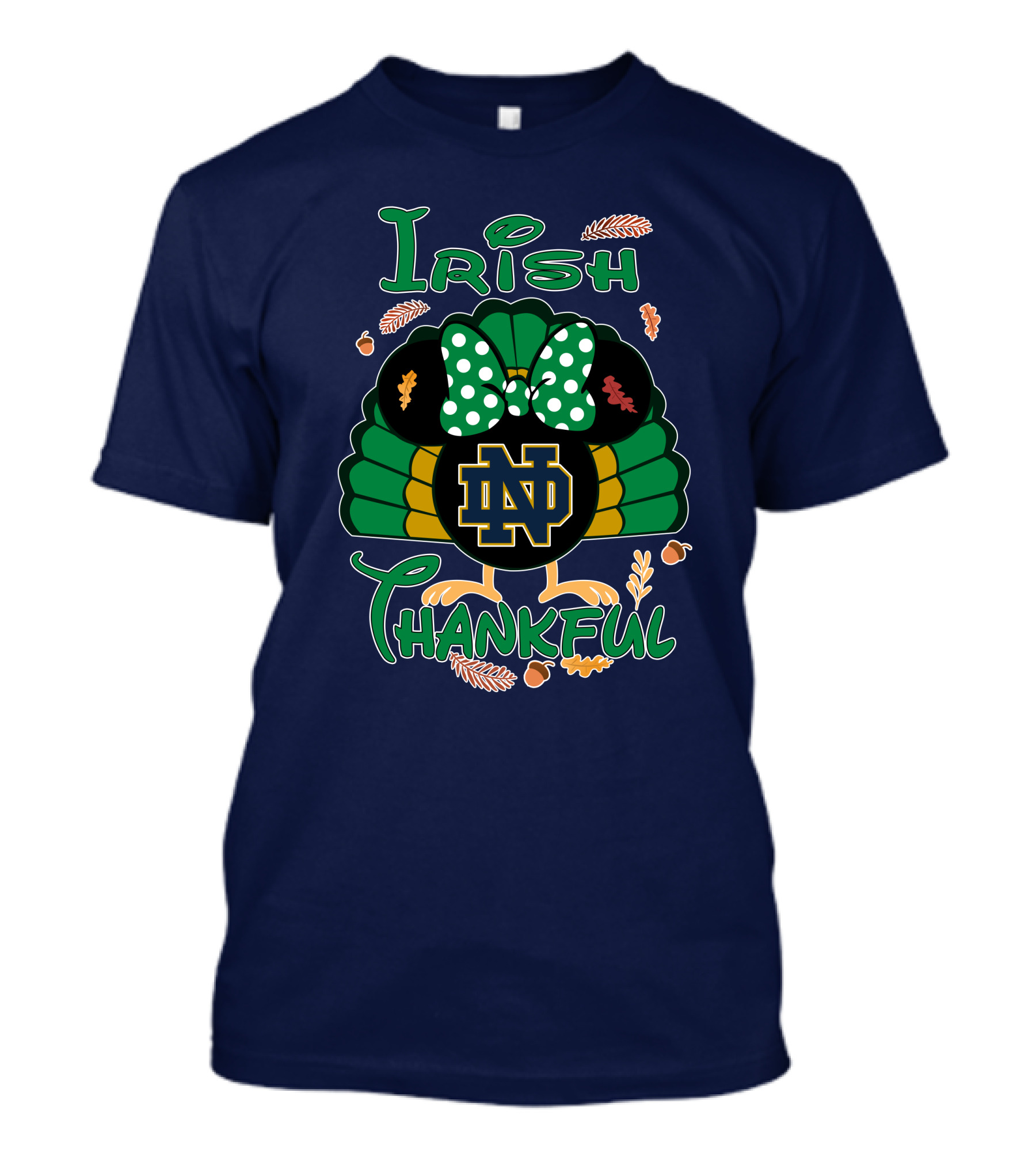 Irish Thankful ND Thanksgiving Minnie T-Shirt