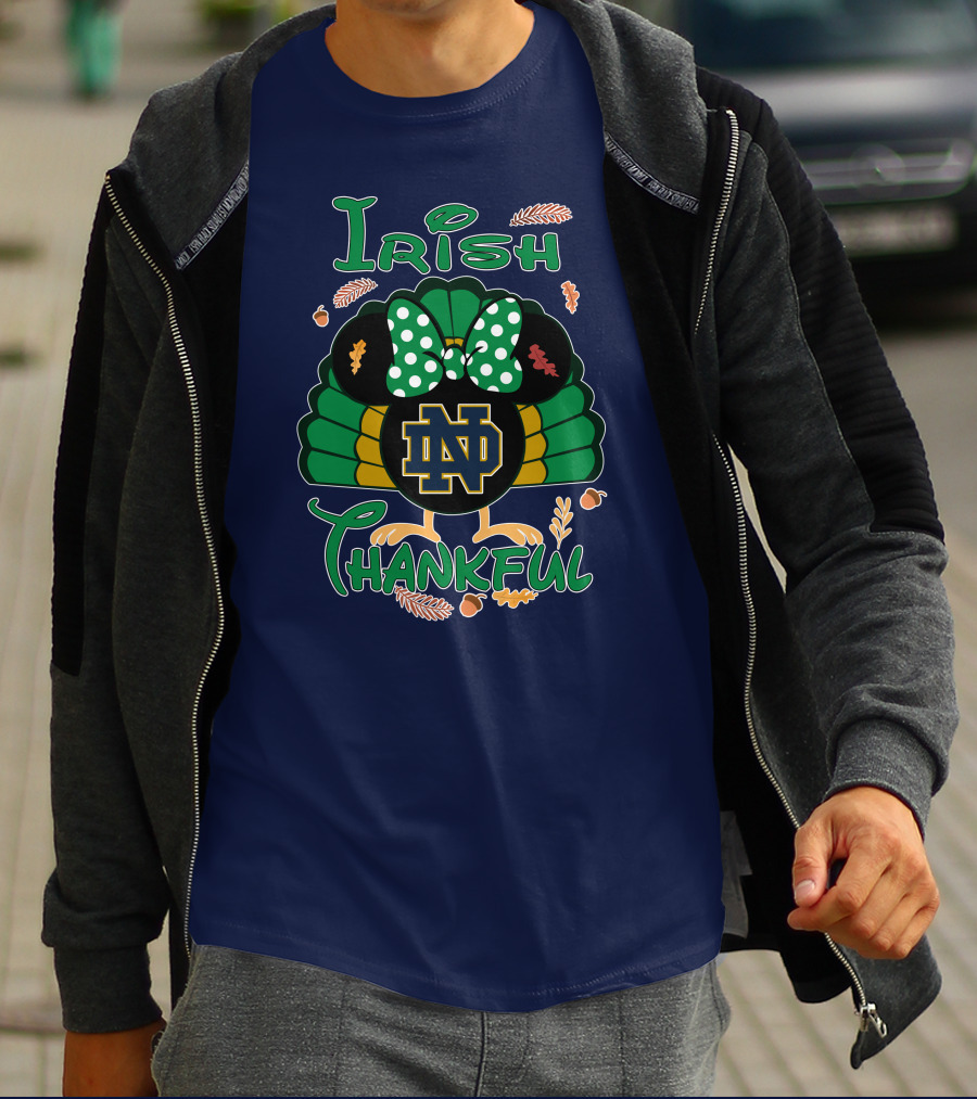 Irish Thankful ND Thanksgiving Minnie T-Shirt