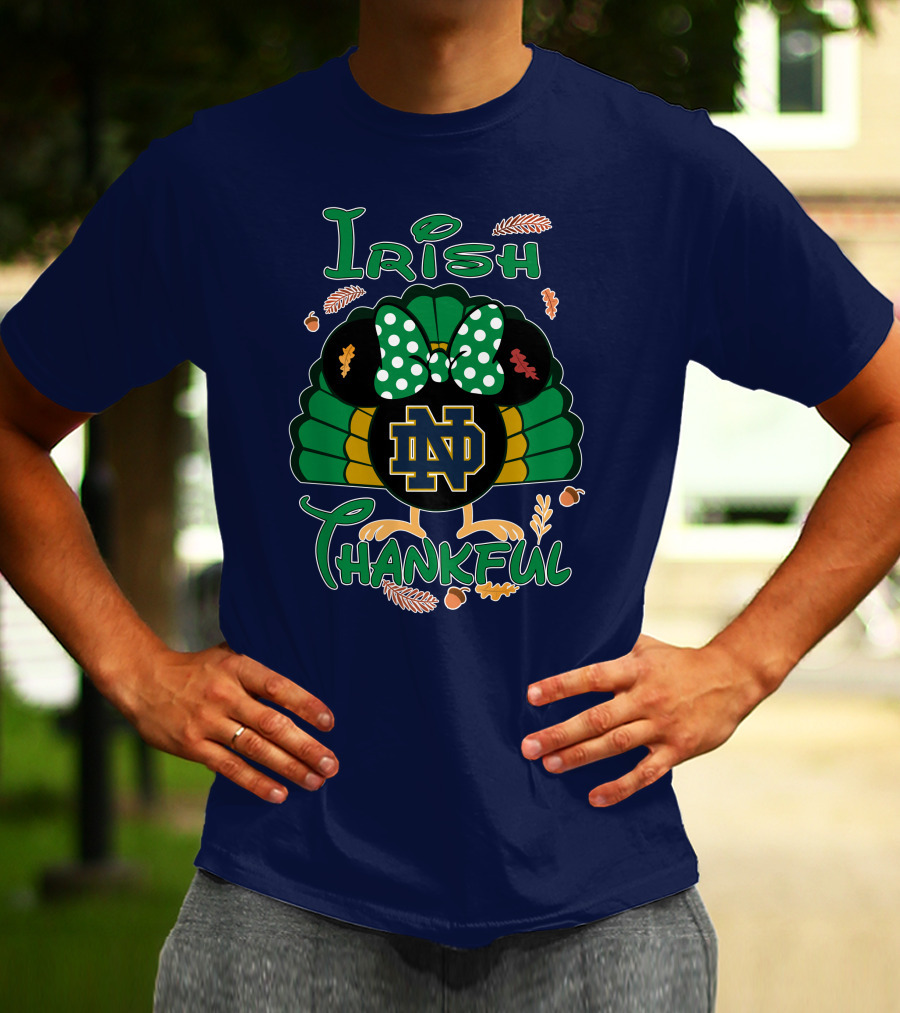 Irish Thankful ND Thanksgiving Minnie T-Shirt