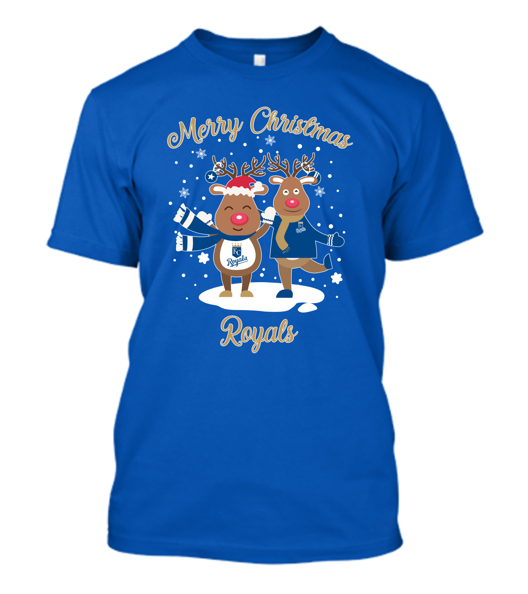 Merry Christmas Kansas City Royals Reindeer T-Shirt