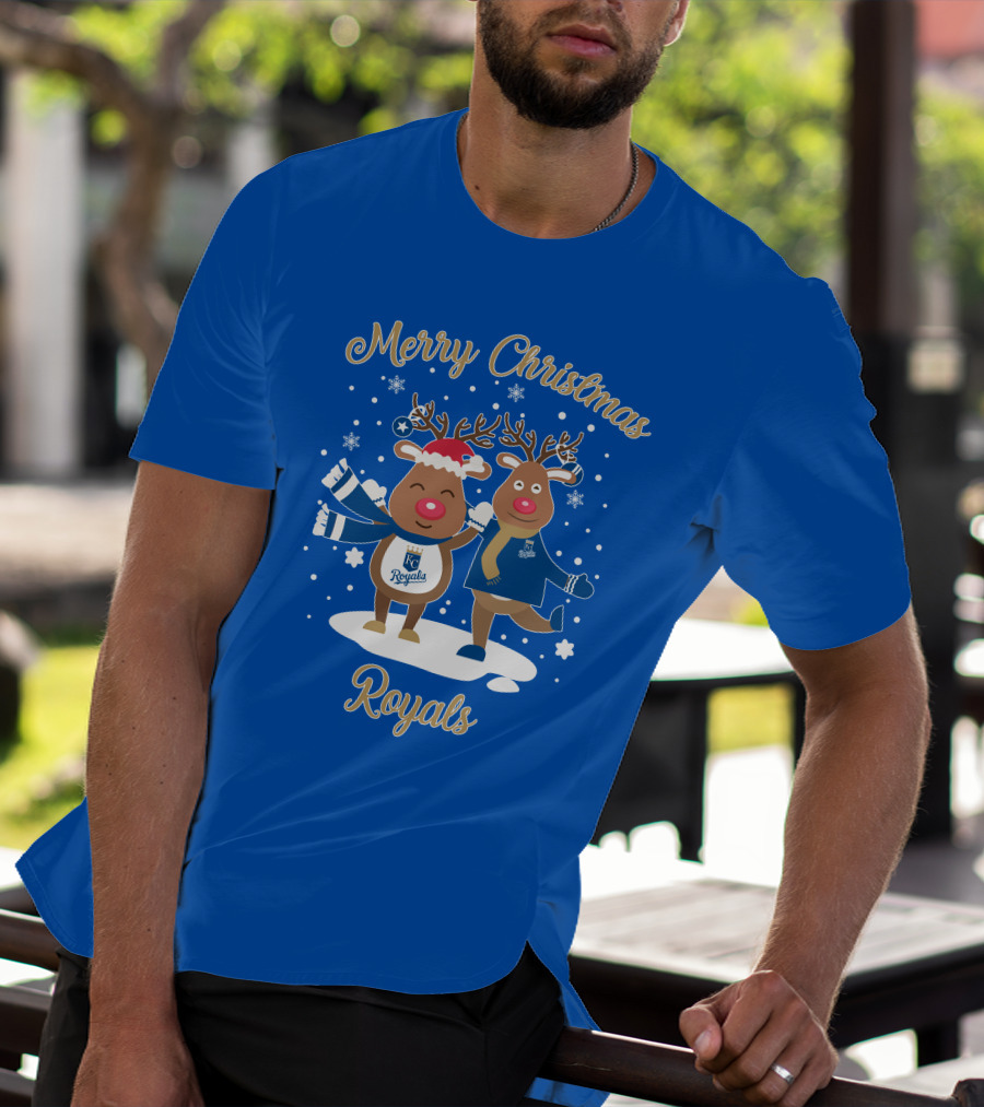 Merry Christmas Kansas City Royals Reindeer T-Shirt