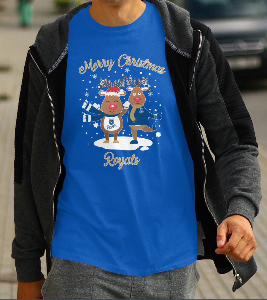 Merry Christmas Kansas City Royals Reindeer T-Shirt