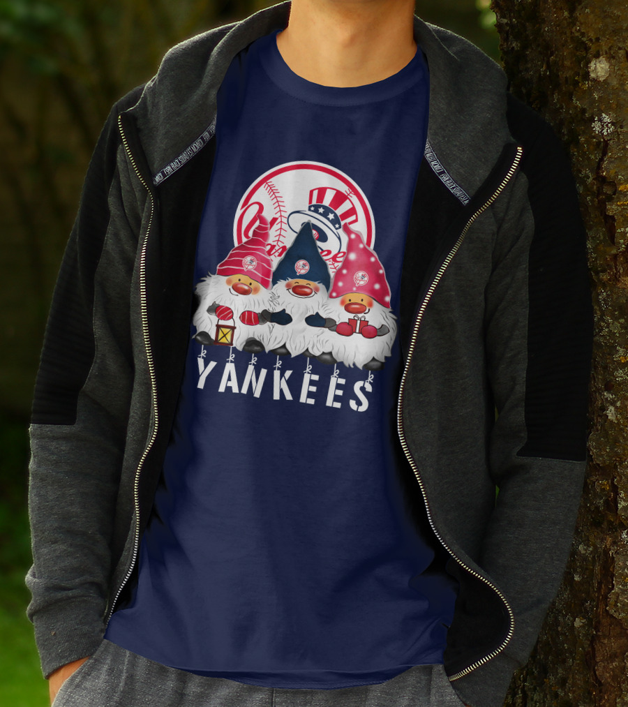 Yankees Merry Christmas Happy Holidays New York Yankees T-Shirt