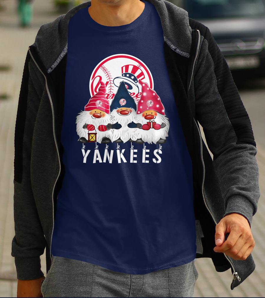 Yankees Merry Christmas Happy Holidays New York Yankees T-Shirt