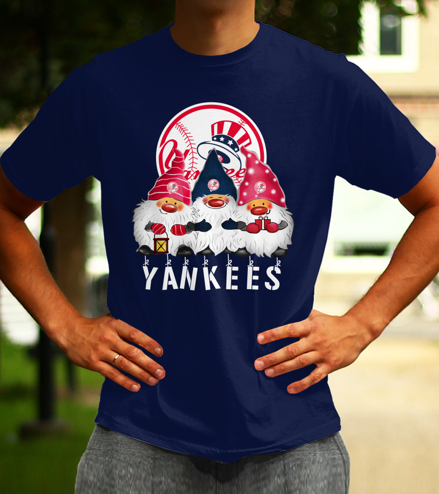 Yankees Merry Christmas Happy Holidays New York Yankees T-Shirt