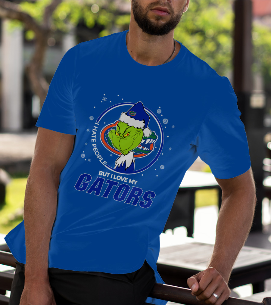 Grinch Santa I Hate People Love My Florida Gators T-Shirt